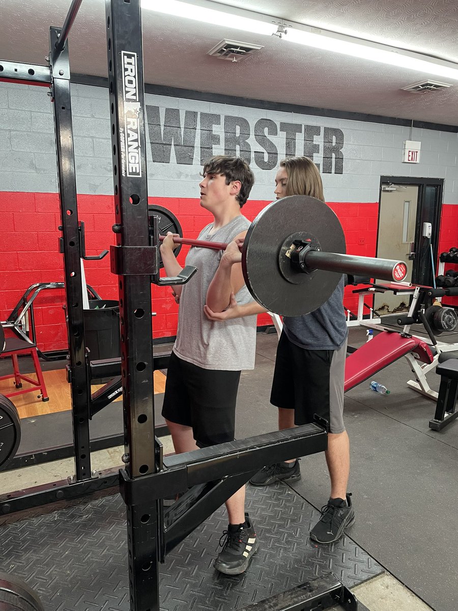 WebsterCo_FB's tweet photo. Congratulations to Eric Weaver on being the April Highlander of the month! Eric is a rising senior who has dedicated himself to getting better this offseason. With nearly perfect attendance he has seen his numbers grow tremendously! Looking for big things! #AttackTheFuture https://t.co/TTKCcIMJHr