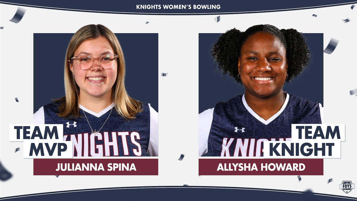 FDUKnightsBowl's tweet photo. 🫡 | Congrats to Jules and Allysha!
#FDYS | #reigKNIGHTed https://t.co/C3IPOgRlN6
