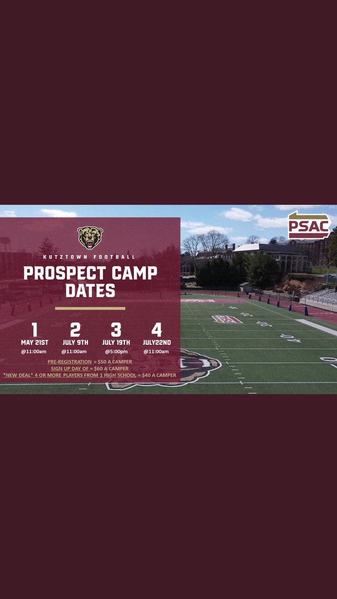 Thank you <a href="/CoachFargo_KUFB/">Eric Fargo</a> for the invite to camp this spring!!