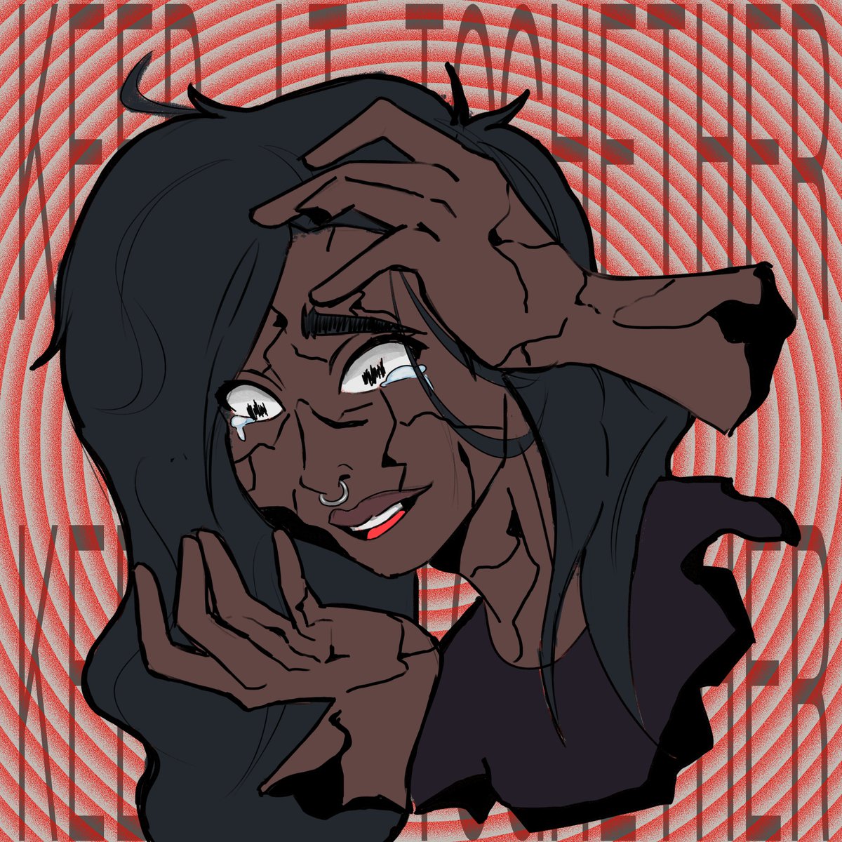 k_poisonous's tweet photo. *VENT ART*

My mental isn't at its best right now and I needed to get it outta my system cuz I couldn't put it in to words
.
.
.
.
.
.
.
Yeah

#ventart #ArtistOnTwitter #digitalart #DigitalArtist https://t.co/iUM0xz8o5U
