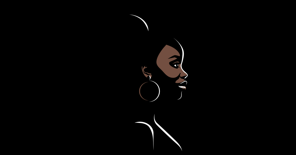 NatBasil's tweet image. Latest Vector @VectorStock beautiful black girl with earrings in profile #VectorStock vs2.page.link/RnQh