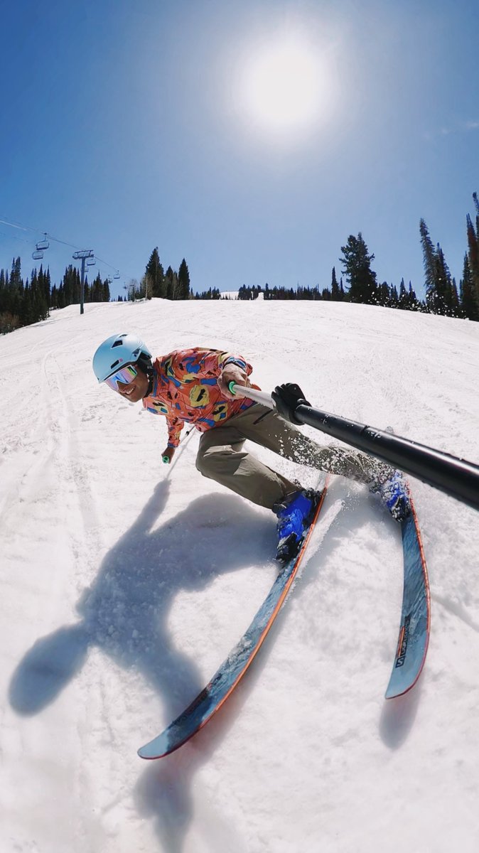 ozskier's tweet photo. The 🌽 was rippin’ at @SolitudeMTN today. Would highly recommend midweek turns up there. It’s like having your own private ski resort. 

#GoPro #iSkiQST https://t.co/747kFE91zK