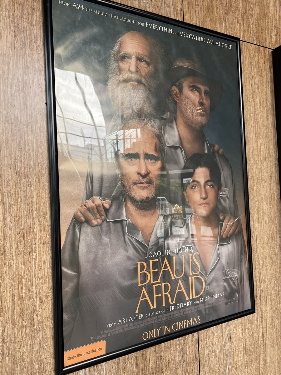About to walk into the cinema to finally watch #BeauIsAfraid, one of my most anticipated films of the year. I think I’m ready… wish me luck 😬