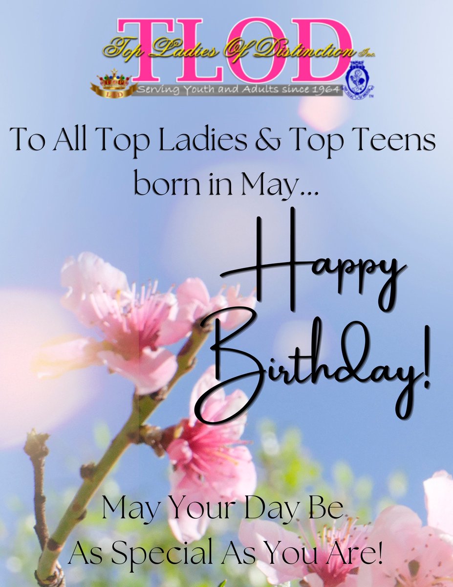 It's May Day! We would like to wish a very happy birthday to our Ladies and Teens born in the month of May!

#happybirthday