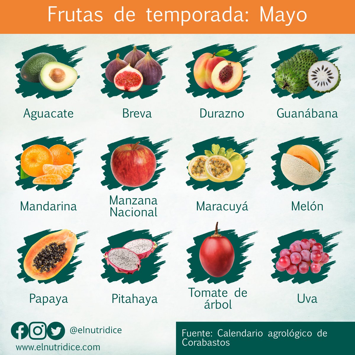 ElNutriDice's tweet image. Estas son las frutas y verduras de temporada en 🇨🇴 para este nuevo mes. Alimentos sanos que probablemente estén a buen precio.

Prefiere comprarle directamente al productor👨🏽‍🌾.