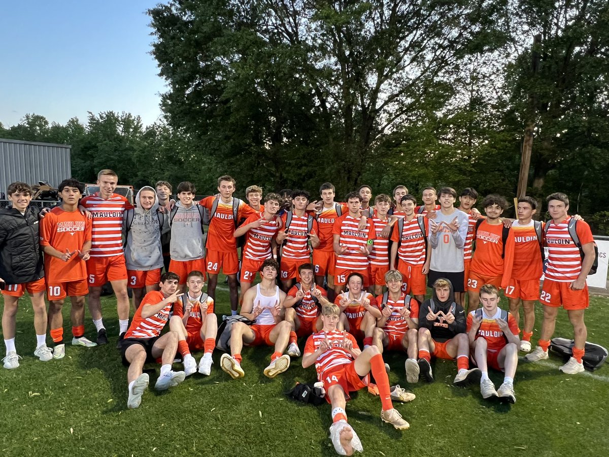 Mauldin_Athl's tweet photo. Congratulations to Boys Soccer on their 2-1 W tonight v.  Blythewood!!  

We wait on the results of BS/SV for Wednesday’s 2nd round opponent &amp; location.  

#GoMAVS🐂 #CPU https://t.co/u12oADBnDQ