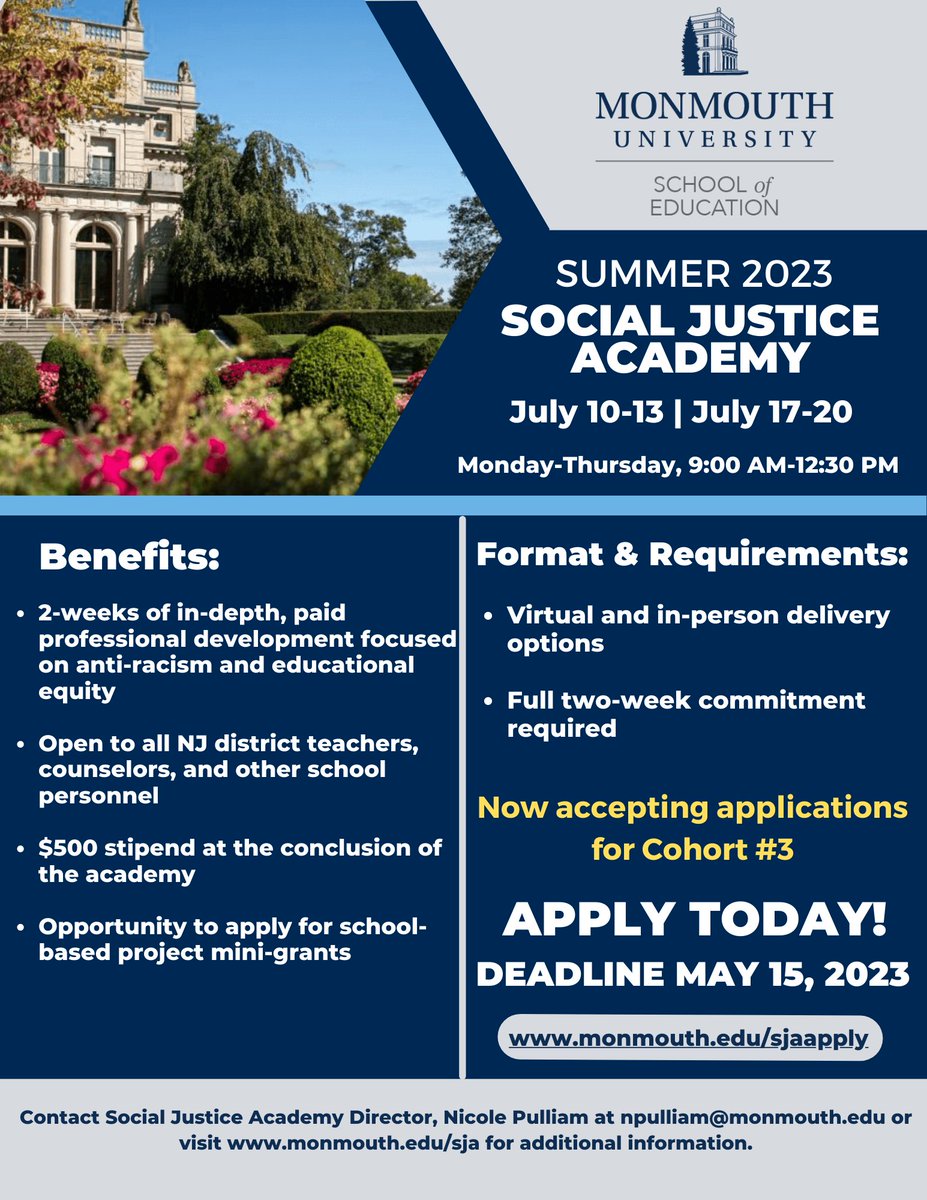 Updated flier to share far and wide!
