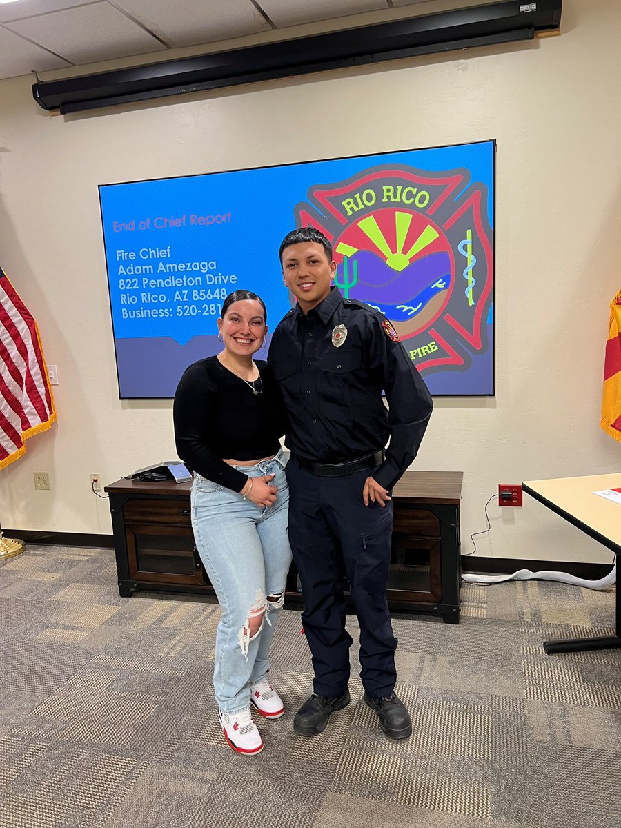 RioRicoFD's tweet photo. #RRMFD congratulates, our newly promoted Firefighters.
 
FF/EMT Daniel Manriquez Jr.
FF/EMT Don Redman
FF/EMT Angel Valencia 

#StrongWork, we are so proud to have you as 
part of the Rio Rico Medical and Fire District Family! https://t.co/Q6aFSmMXAL
