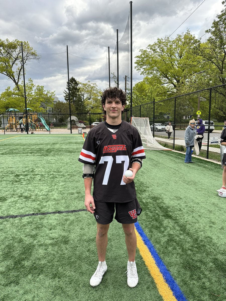 Congratulations to Anthony Drago who scored his 100th goal in the win vs Montclair! #itsagreatdaytobeaknight