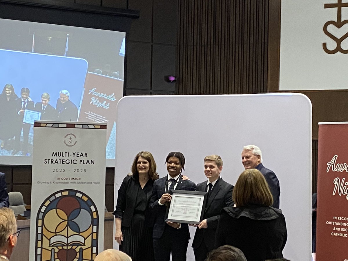Congratulations to MPSJ’s robotics team for winning the TCDSB student achievement award for robotics.

They have shown exemplary leadership and character that exemplifies the Power spirit. 

<a href="/MPSJ_TCDSB/">Michael Power/St. Joseph High School</a> <a href="/TCDSB/">Toronto Catholic District School Board</a> <a href="/mpsjscience/">MPSJ Science</a> <a href="/floracifelli/">SO Cifelli</a>