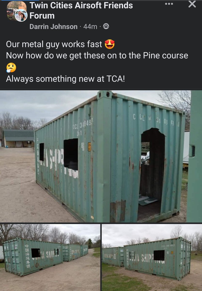 QuackForce's tweet photo. TCA in Baldwin WI will be adding new things to the field yet again! Love this place!! If you've not been there.. GO! You'll love it! 

#twincitiesairsoft #airsoft #MetGala    #airsoftnation https://t.co/qsghjK7143