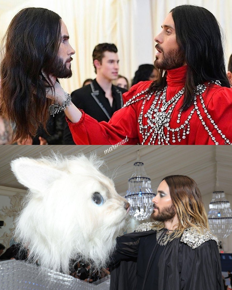 MarsMadMichelle's tweet photo. Same Jared different day 💖👑💖👑💖👑💖👑💖 #JaredLeto #MetGala2023 https://t.co/KuWQyNS4X2