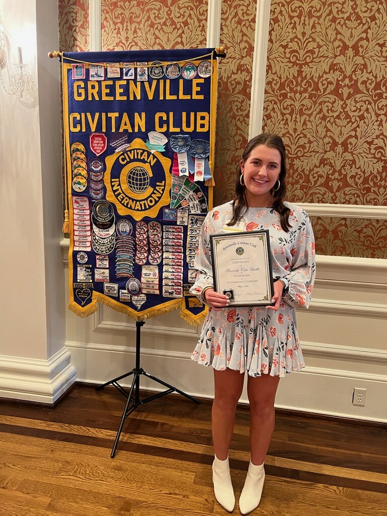 Congratulations to Cameron Barnhardt and Hannah Cate Smith  who received the 2023 Greenville Civitan Club’s Citizenship Award for Greenville High School. 

Cameron could not attend tonight’s banquet due to the baseball playoff game.