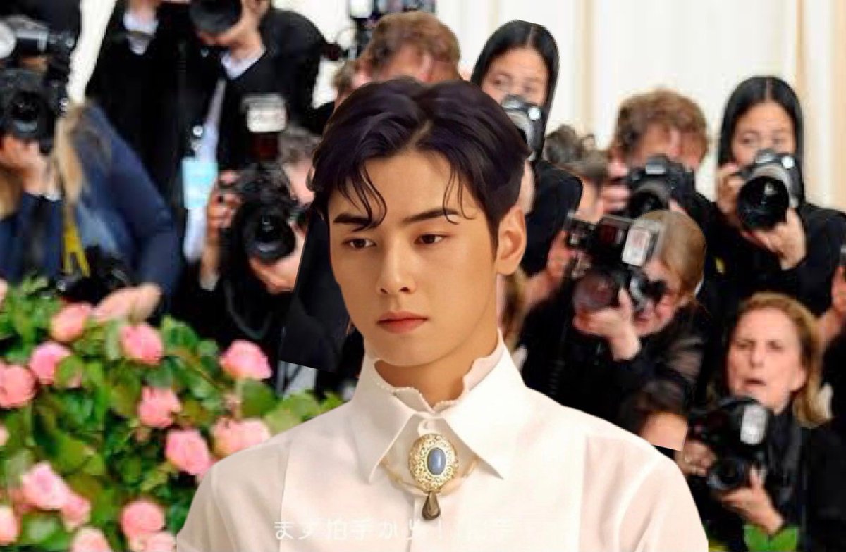 Chaeunwoo2330's tweet photo. All these Met Gala looks, makes me wonder how would eunwoo look on the gala red carpet!
And well it let to me editing these at 4am😂
(P.S: sorry for the quality😭)
#chaeunwooatmetgala
#howiwish https://t.co/LEA5VkluFB