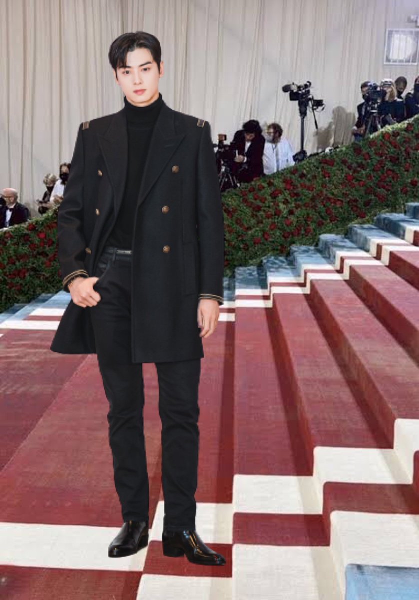 Chaeunwoo2330's tweet photo. All these Met Gala looks, makes me wonder how would eunwoo look on the gala red carpet!
And well it let to me editing these at 4am😂
(P.S: sorry for the quality😭)
#chaeunwooatmetgala
#howiwish https://t.co/LEA5VkluFB