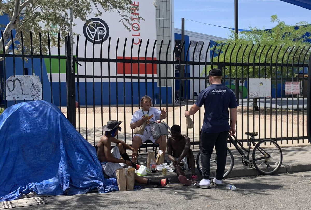 JakeJonesFB's tweet photo. For the past 2 years, my family, friends, and I have made lunches, then delivered  them to the homeless community in Phoenix on the last weekend of every month. We need cold water. https://t.co/H27kzBoiQm Please Donate! Please Retweet!
Thank you 🙏 Anything Helps❤️ https://t.co/KbBrFWYHHV