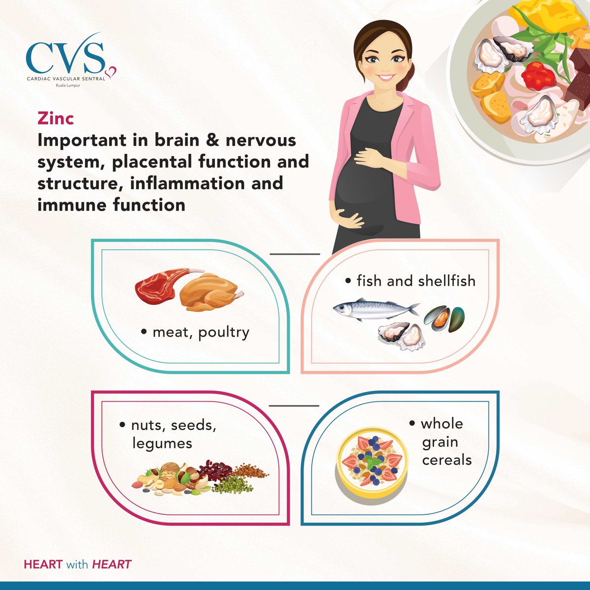 cvs_kl's tweet photo. A #HealthyDiet is the best way to get the #nutrients you require, especially when you are #pregnant or trying to conceive. Various options of #foodsources are available so plan your meal efficiently!  Get in touch with our #dietitians for advice today!

#CVSKL #CVSxWomansHealth https://t.co/n18oCdMC6L