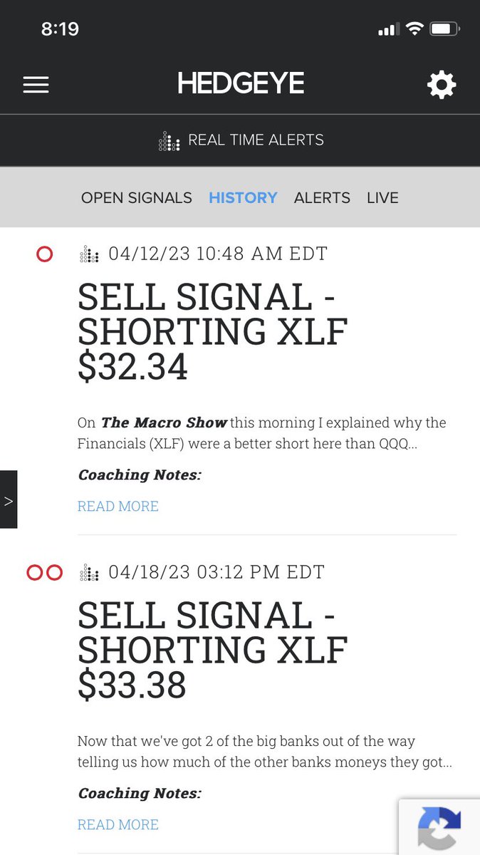 HedgeyeRJM's tweet photo. Not sure how much clearer we can be about having Financials as a core short the last month. #RTA + #ETFPro + #TMS + #Twitter
https://t.co/ae9hnqRLtd https://t.co/bhIiwWMFa3