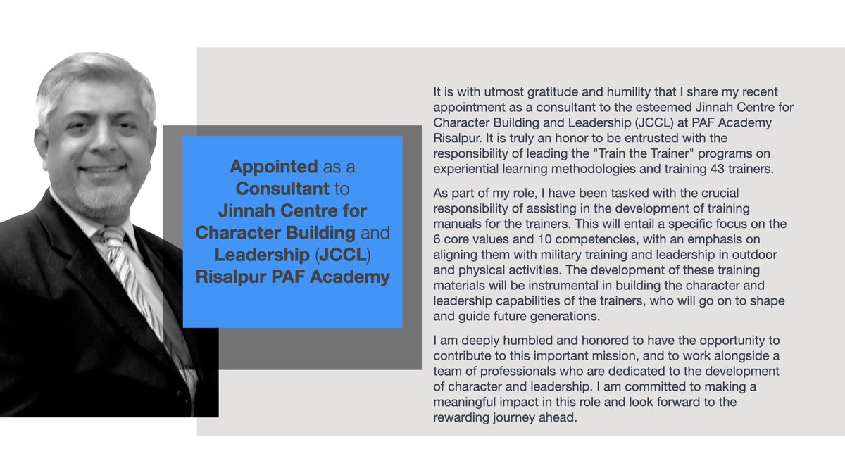 #trainthetrainer  #leadershipdevelopment  #characterbuilding #consulting #paf