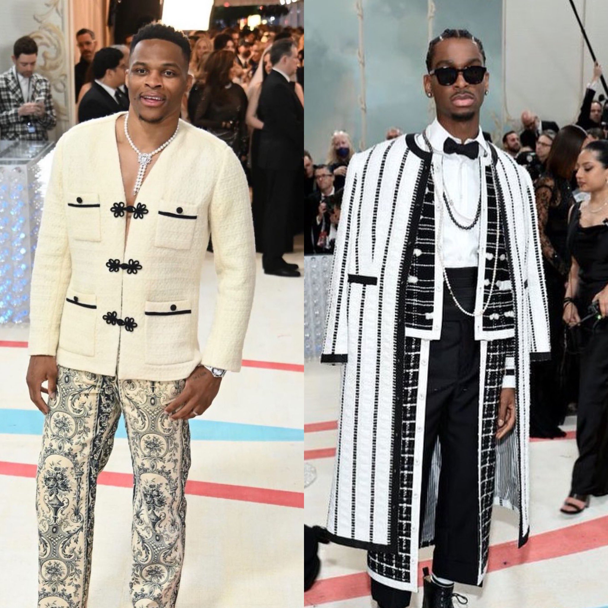 ClutchPoints on X: Shai Gilgeous-Alexander and Russell Westbrook met up at  the #MetGala ⚡️📸  / X