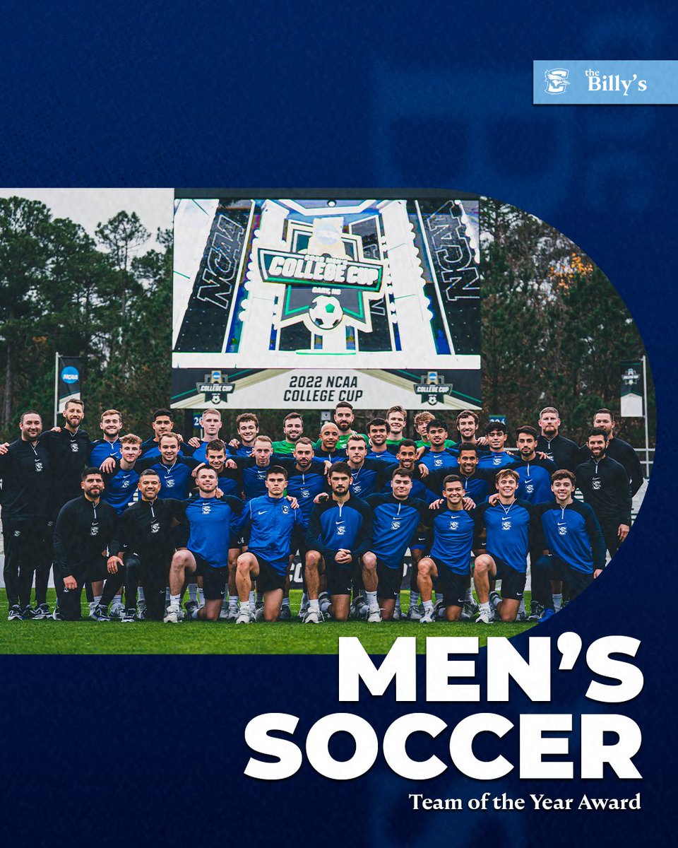 gocreighton's tweet photo. @RowJays @CreightonWGolf @katlem5220 @CU_Baseball @HoganHelligso @CreightonWBB @RachSaunders_11 @creightonmsoc @CallumWatson20 @CreightonXC 🏆Congratulations to @CreightonMSOC on winning the Team of the Year!
An amazing season to be proud of
#GoJays #TheBillys https://t.co/wawIZea1V3