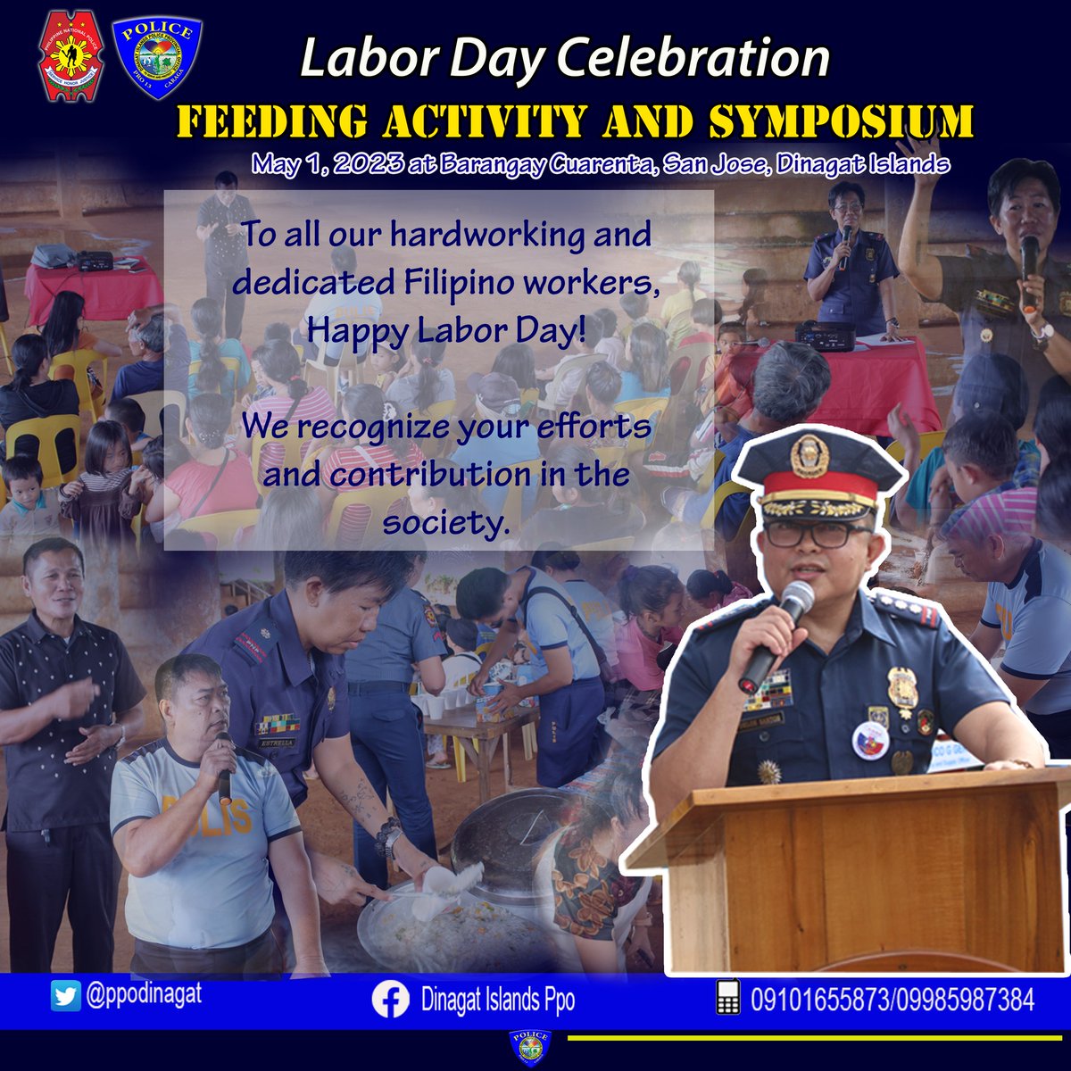ppodinagat's tweet photo. To all our hardworking and dedicated Filipino workers,Happy Labor Day! We recognize your efforts and contribution in the society. https://t.co/v6VSCumUD1