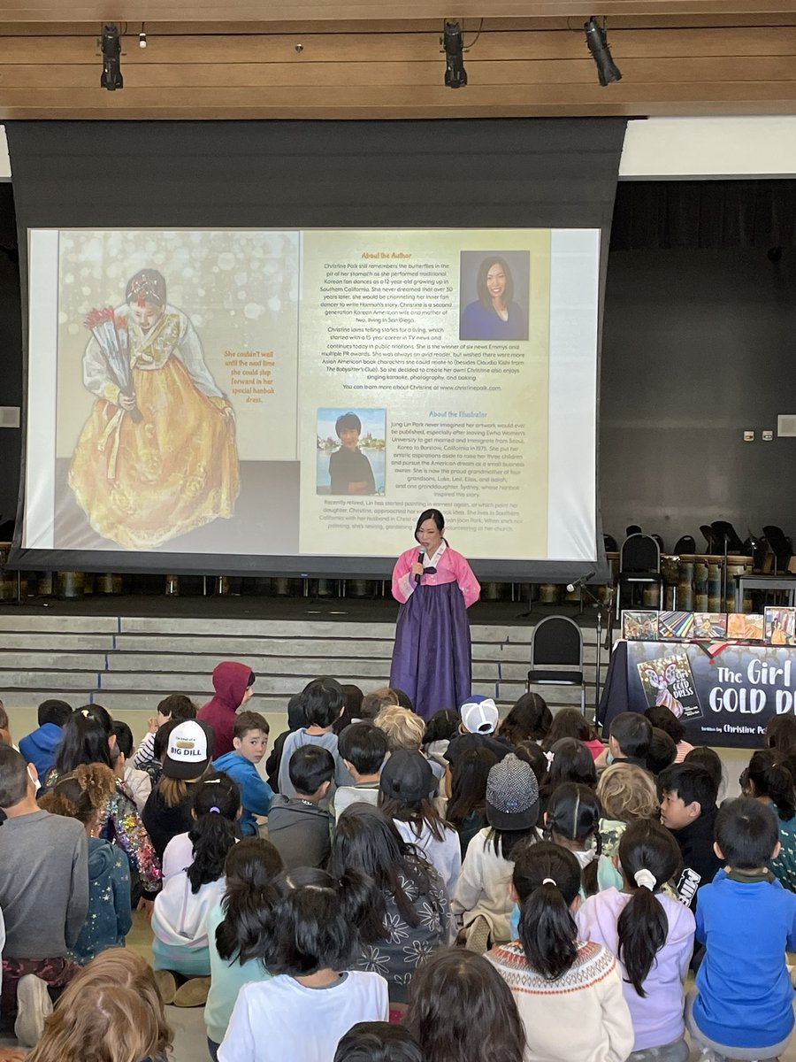 GirlInGoldDress's tweet photo. Celebrate #AsianPacificAmericanHeritageMonth with me by booking an author assembly with @ChristinePaik! Visit https://t.co/eagB5QzK24 https://t.co/Pj1I5oPggB