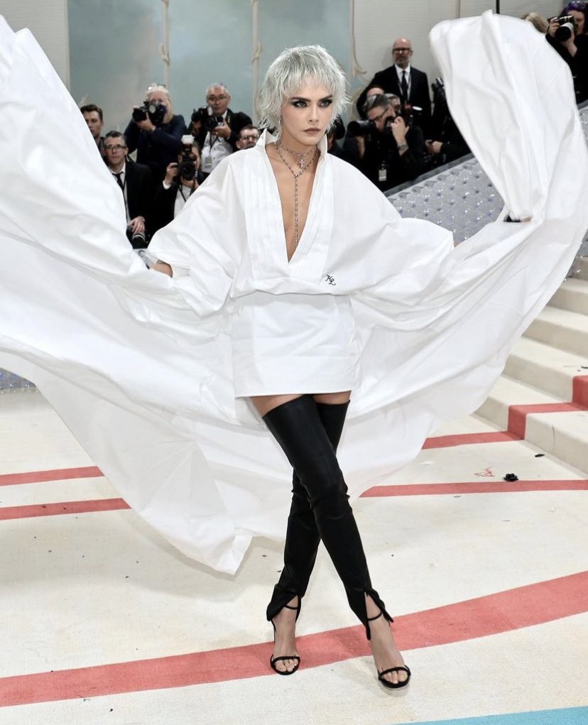 Cara Delevigne at the 2023 #MetGala