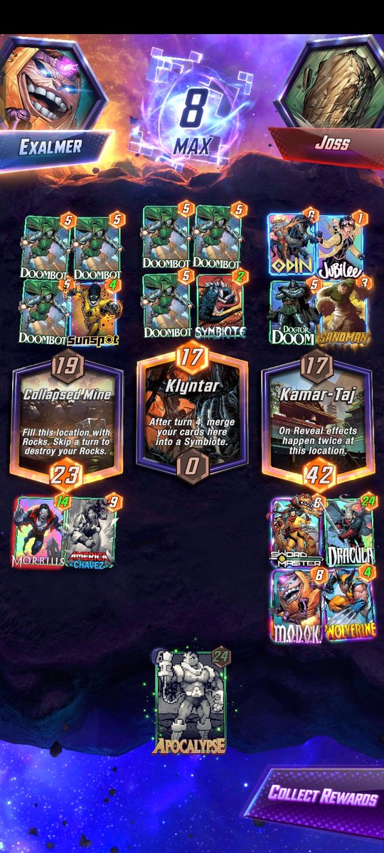 exalmerfgc's tweet image. I haz reached the promise land!!! #MarvelSnap #discard