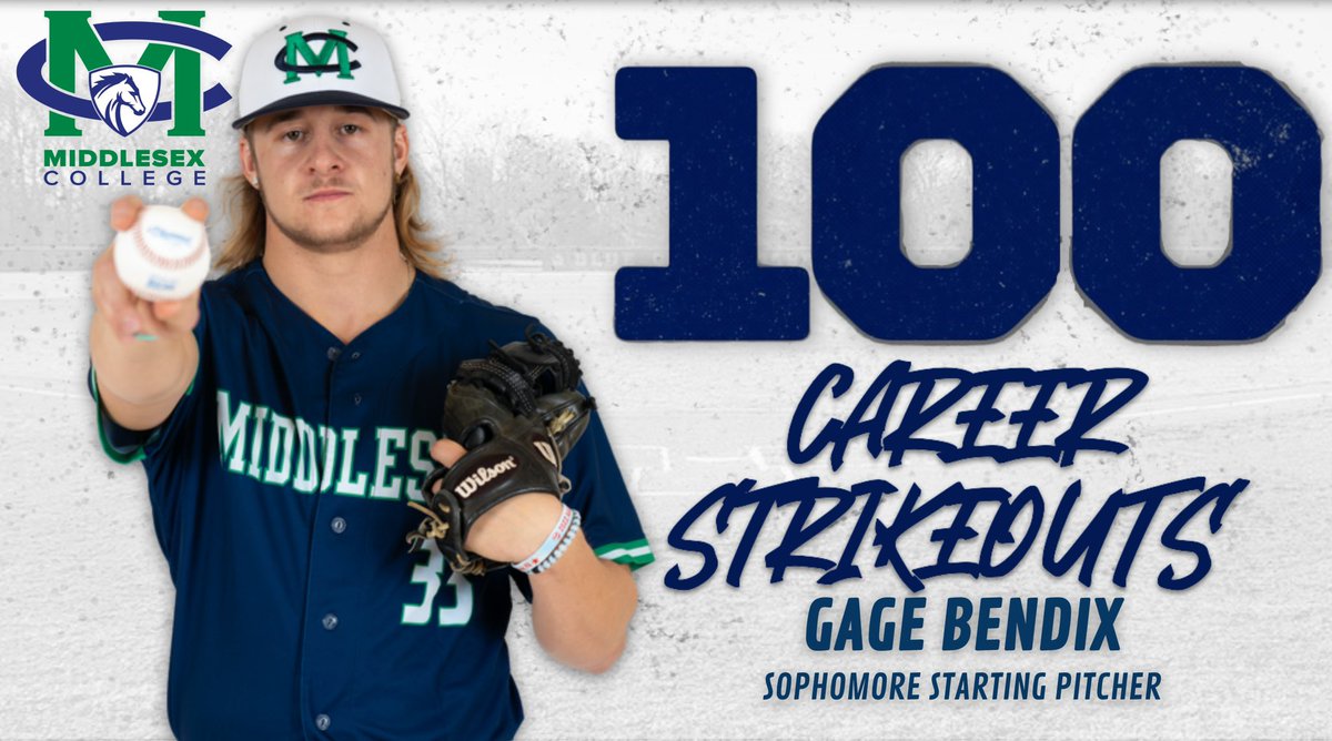 MCColtsBaseball's tweet image. Congratulations to Sophomore RHP Gage Bendix who surpassed the 100 career strikeout mark.