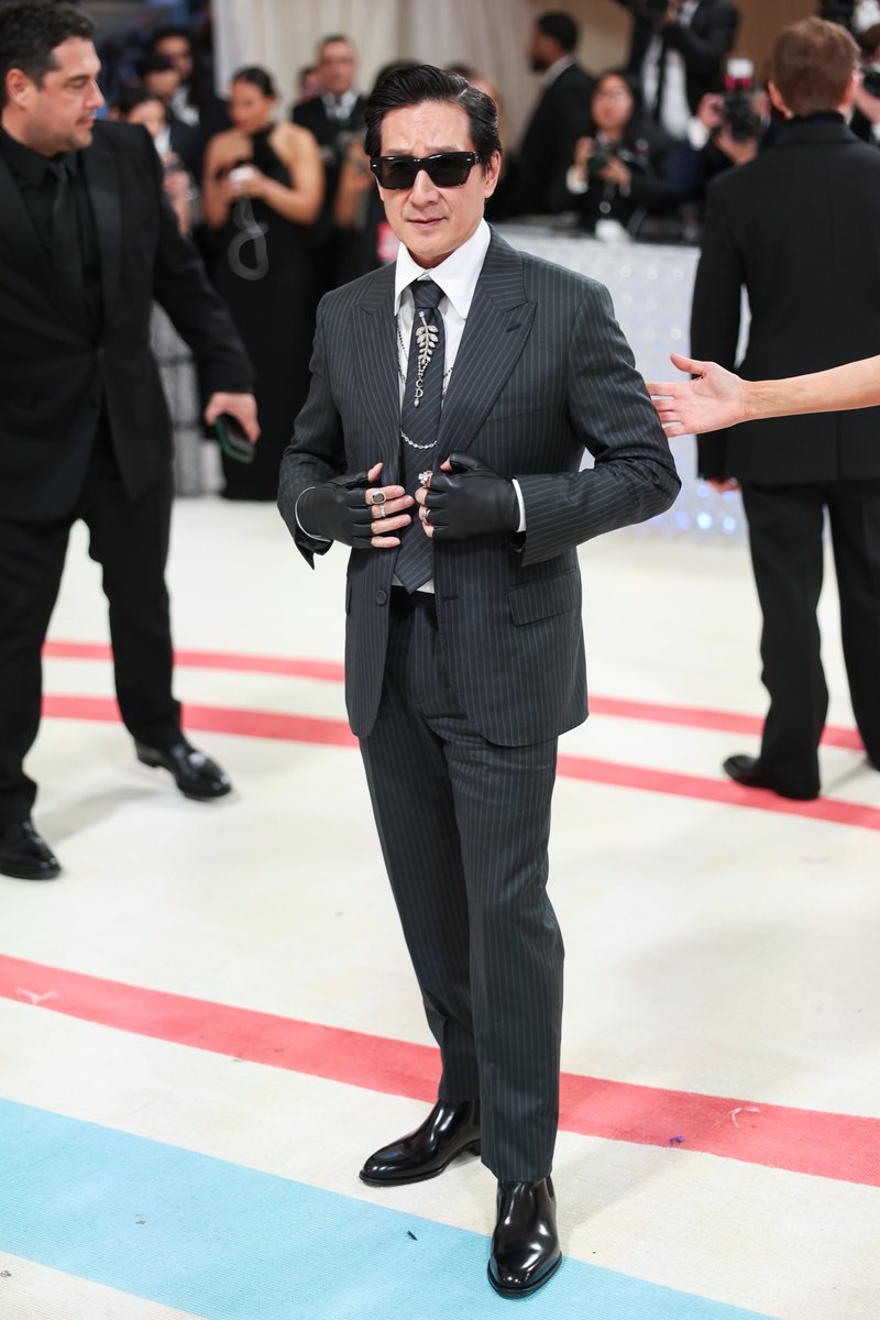 Variety's tweet photo. Ke Huy Quan at the #MetGala. https://t.co/m94XaFLf1c https://t.co/jHSMhCLfDS