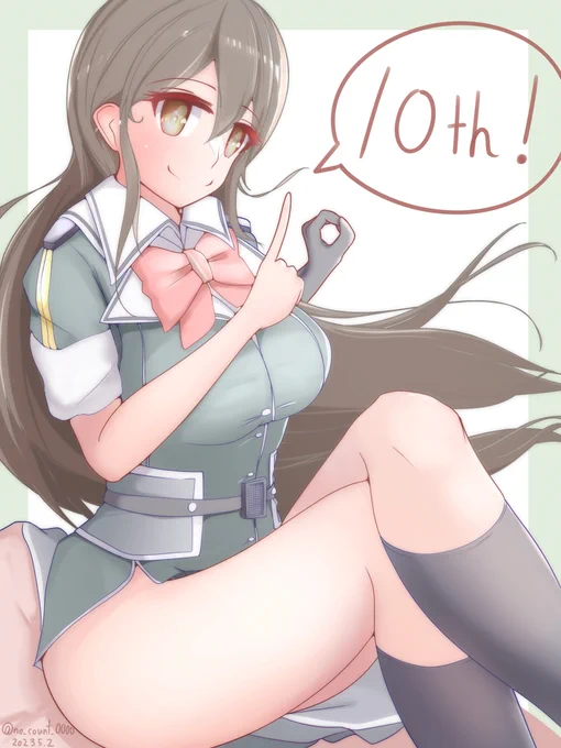 #艦これ10周年   大遅刻お祝い筑摩 次の10年も、よろしく頼みます