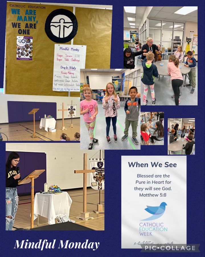 Day One of CEW ☑️ Mindful Monday “Blessed are the Pure of Heart for they will see God.” <a href="/alcdsb/">ALCDSB</a> #ALCDSBFormed