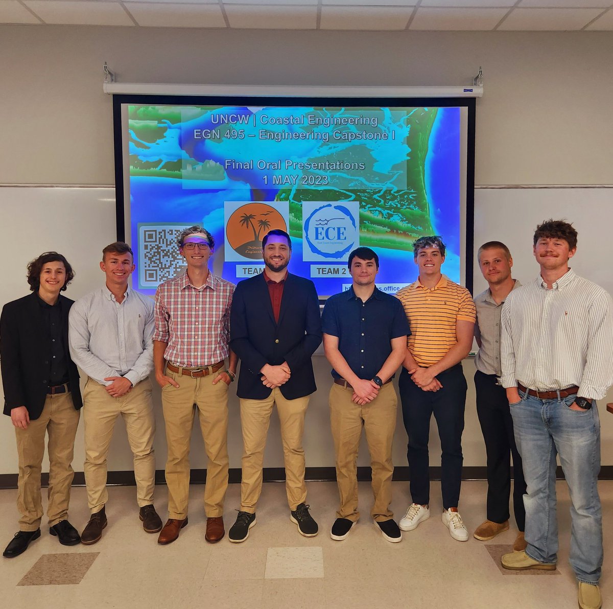 Ryan Mieras (@coastalprof) on Twitter photo Today, UNCW Coastal Engineering Capstone students presented their final design presentations to faculty, practitioners, and insutry.
They did an AMAZING job, and we are very proud of both teams for the INCREDIBLE work they accomplished in one semester.
<a href="/uncwphysics/">uncwphysics</a> <a href="/joewlong/">Joe Long, UNCW</a> Today, UNCW Coastal Engineering Capstone students presented their final design presentations to faculty, practitioners, and insutry.
They did an AMAZING job, and we are very proud of both teams for the INCREDIBLE work they accomplished in one semester.
<a href="/uncwphysics/">uncwphysics</a> <a href="/joewlong/">Joe Long, UNCW</a>