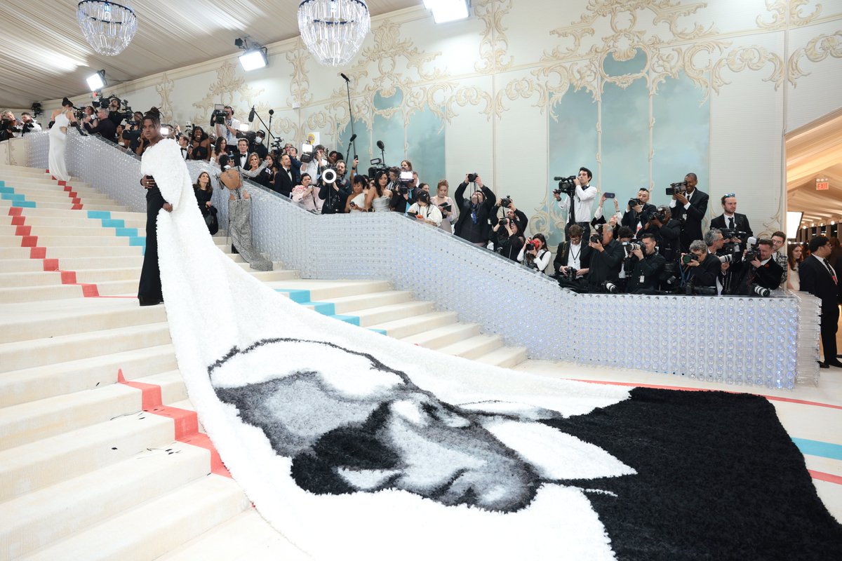 Variety's tweet photo. Jeremy Pope at the #MetGala. https://t.co/m94XaFLf1c https://t.co/WwKrvkwKhL