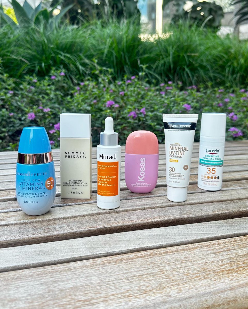 The Best Mineral Suncreens @bloomeffects @summerfridays @ZMURADofficial @KosasCosmetics @Neutrogena @EucerinUS 
👉🏼👉🏼👉🏼 instagram.com/p/CruDz1jPJEh/…
#mineralsunscreen #sunscreen #summer #MelanomaAwarenessMonth