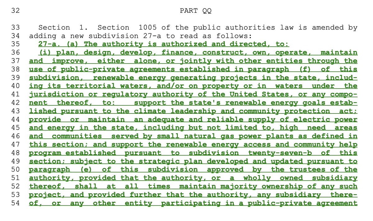 This text is the biggest Green New Deal win in US history:

The #BuildPublicRenewables Act, now in the NY State Budget

Through four years of organizing across the state by thousands of @DemSocialists, @publicpowerny and more.

A better world is possible. And we are building it.