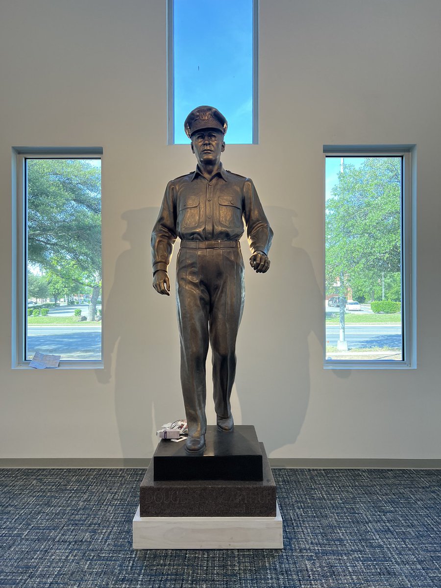 Enjoyed my walkthrough today of the Douglas MacArthur Academy of Freedom, as we prep for it’s grand opening. Glad we were able to move General MacArthur inside, and look forward to sharing with our community and HPU family the museum of his life - to inspire us to serve others.