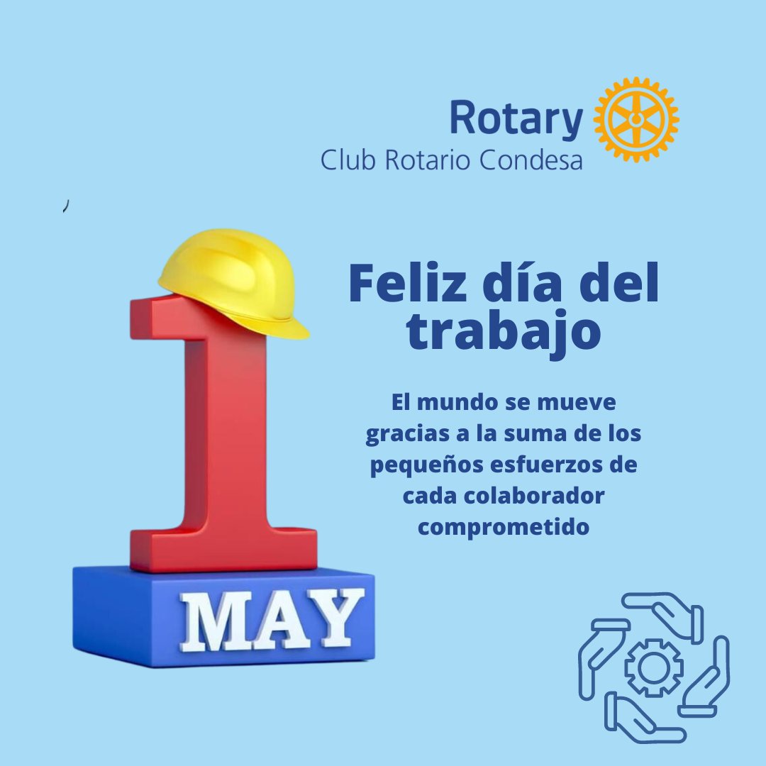 RotariosCondesa's tweet photo. ¡Conmemoramos el Día del Trabajo reconociendo el esfuerzo de nuestros colaboradores y el nuestro porque nuestra labor social también es de celebrarse!
#ImaginaRotary #Distrito4170 #rotaryinternational #RotaryMexico #AmistadYServicio
#RotaryClubCondesa https://t.co/CSchmanvd4