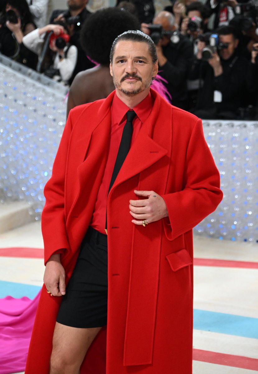 IndieWire's tweet image. We. Are. Infected. 🔥 Pedro Pascal is raising temps at the #MetGala.
