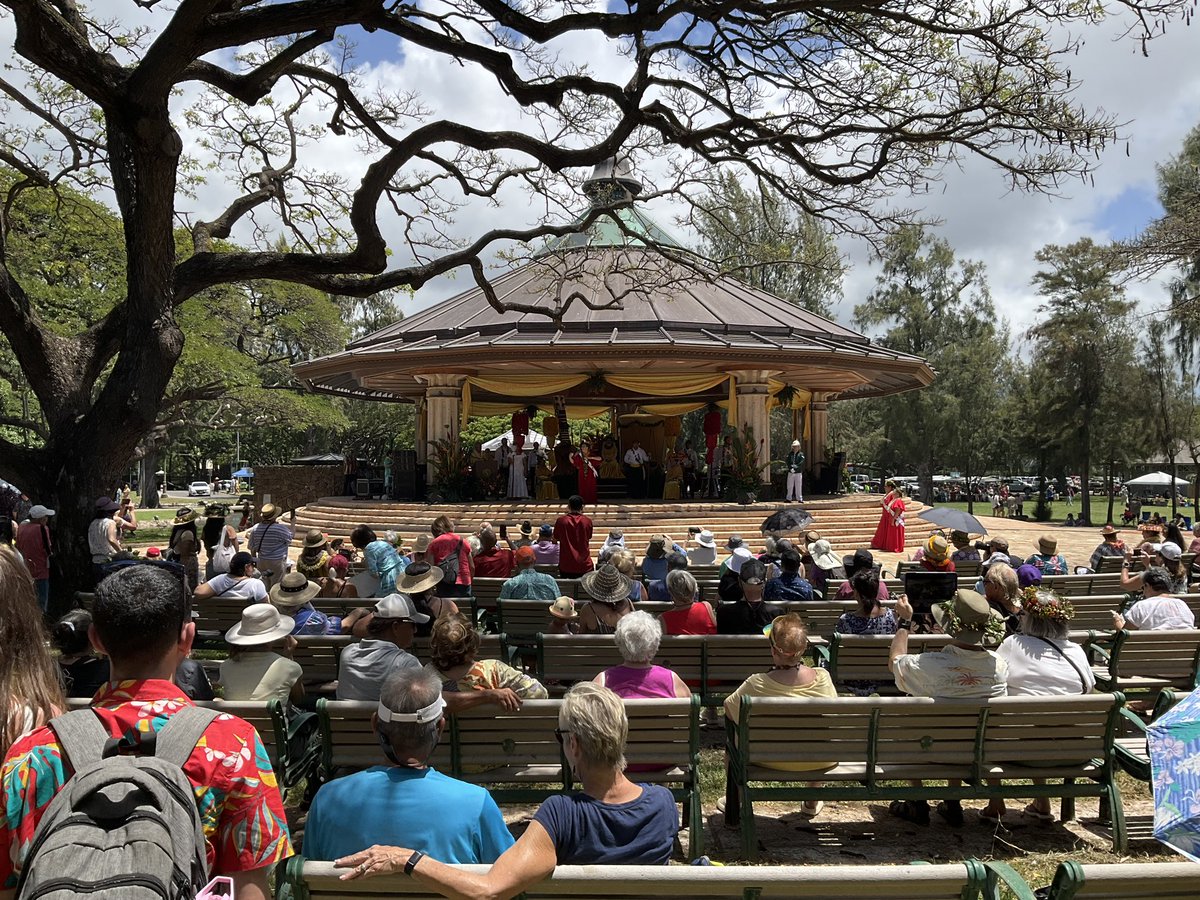 The 95th Annual Lei Day Celebration in Hawaii today at Kapiolani Park #hawaii #waikiki #honolulu #leiday #leidayhawaii #leiday2023 #kapiolanipark