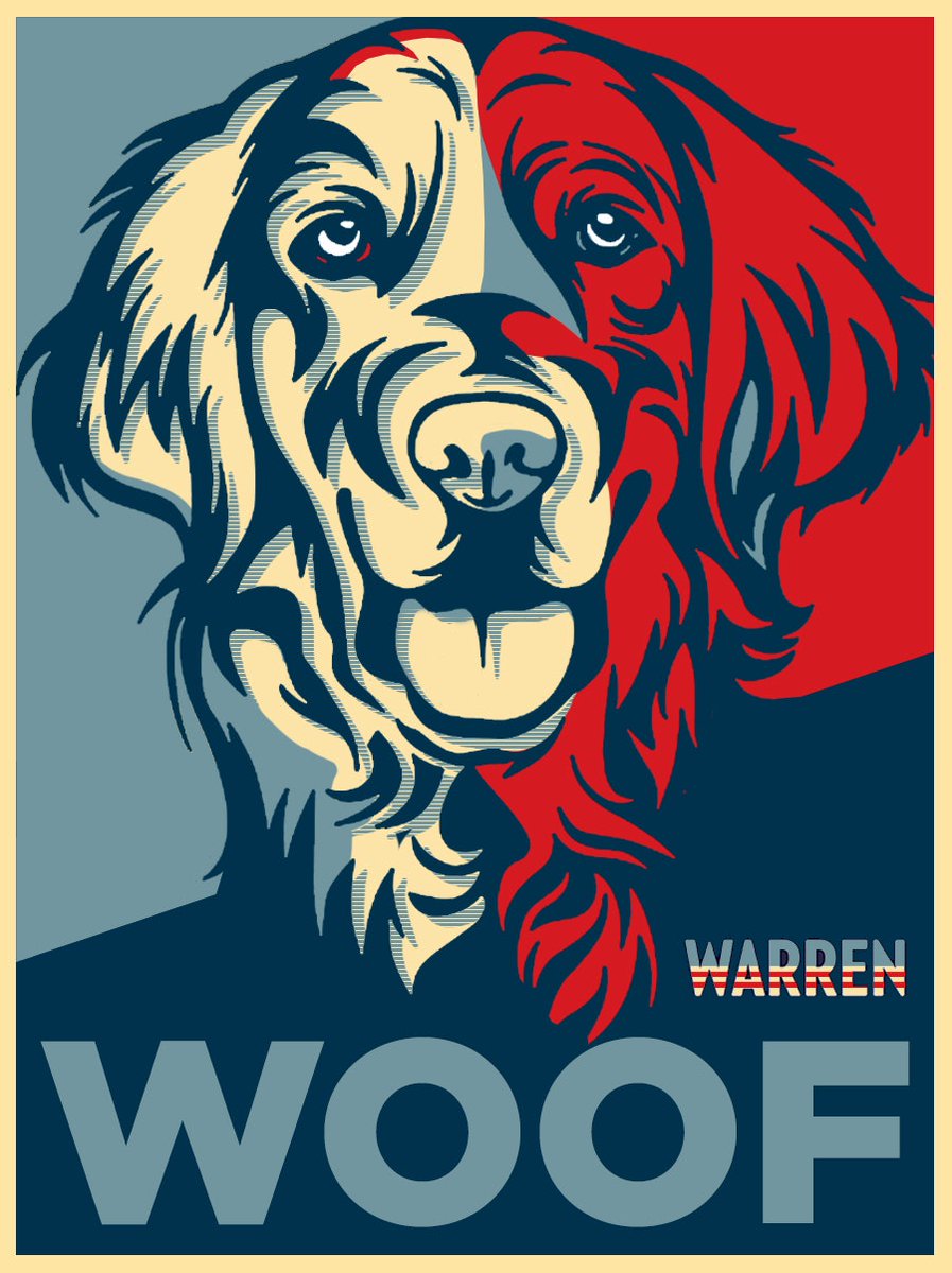 NYC4Warren's tweet photo. @ewarren HBD Bailey! 🐾🗽🐾 https://t.co/QRQ3agZwWA