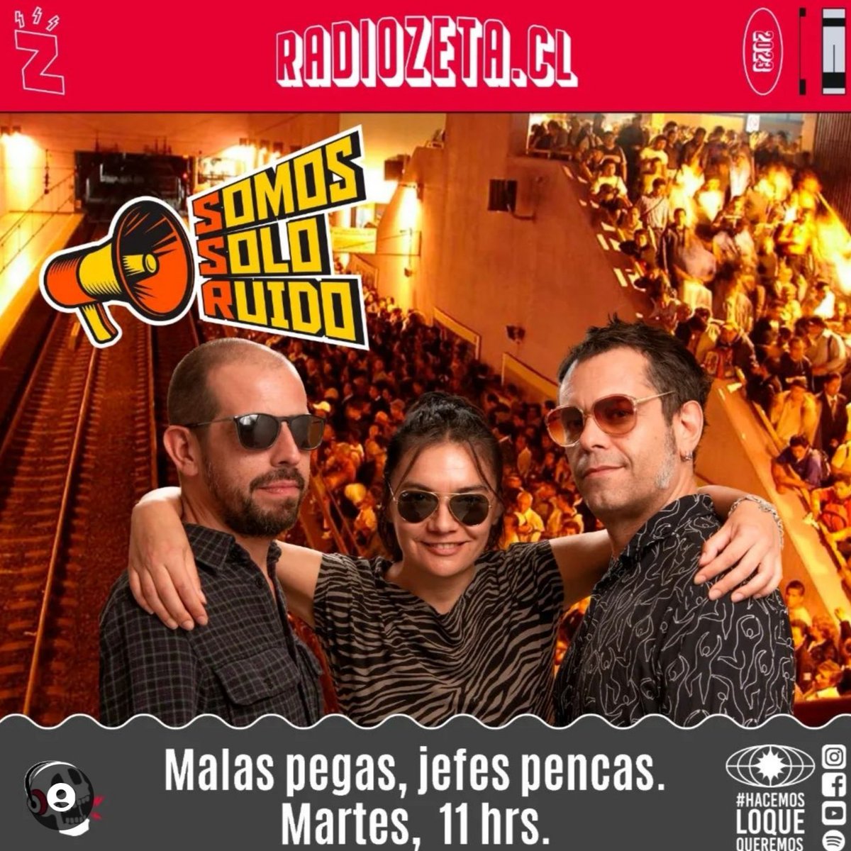 RadioZeta_cl's tweet photo. Mañana en #SomosSoloRuido

Por https://t.co/h0AjopZeYn https://t.co/Amm9AHagcO