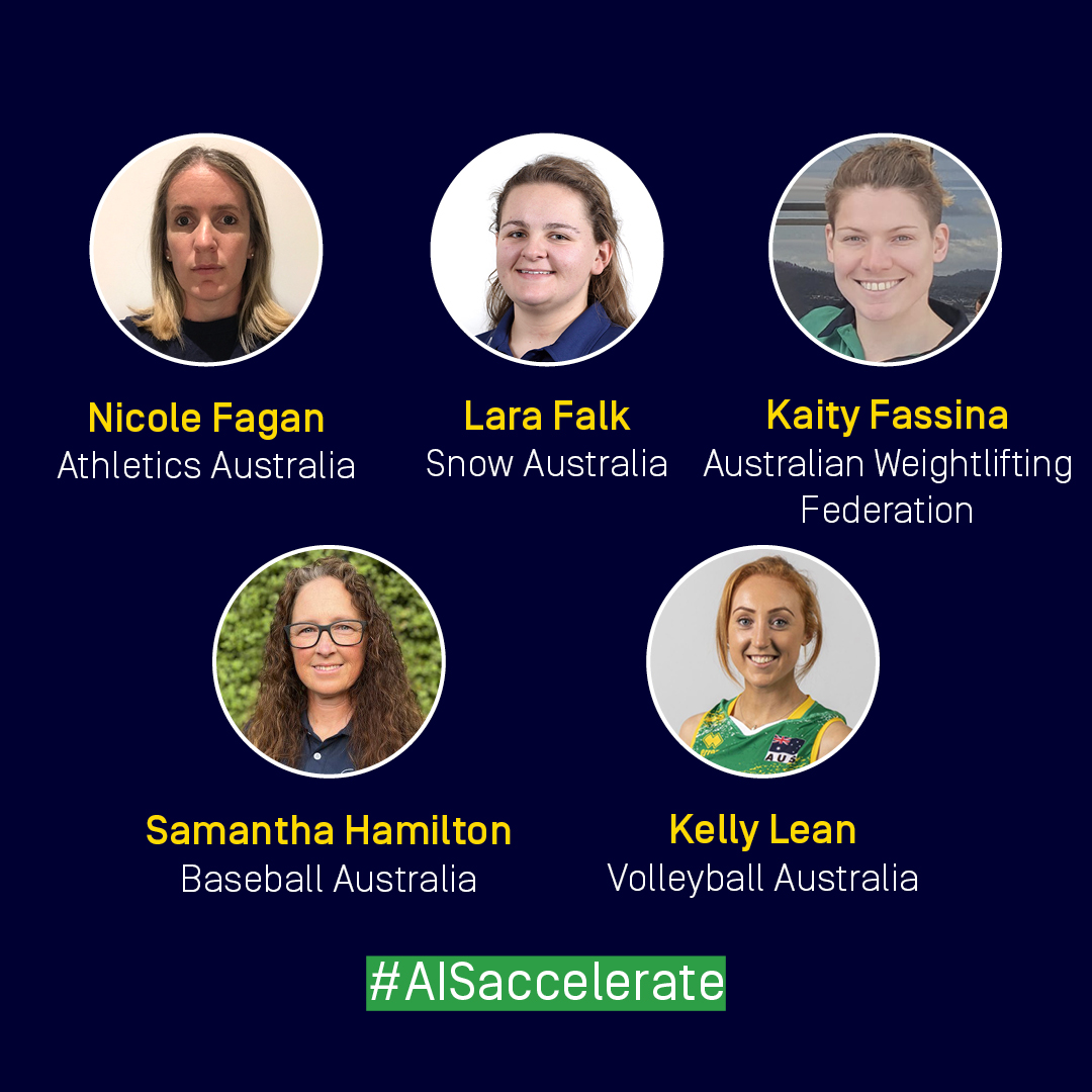 theAIS's tweet photo. #AISaccelerate Class of 2023
➡️ Nicole Fagan - @AthsAust
➡️ Lara Falk - @SnowAust
➡️ Kaity Fassina - @awfcomau
➡️ Samantha Hamilton - @baseballcomau
➡️ Kelly Lean - @ausvolley
🧵3/5 https://t.co/GorvvWC5Vl