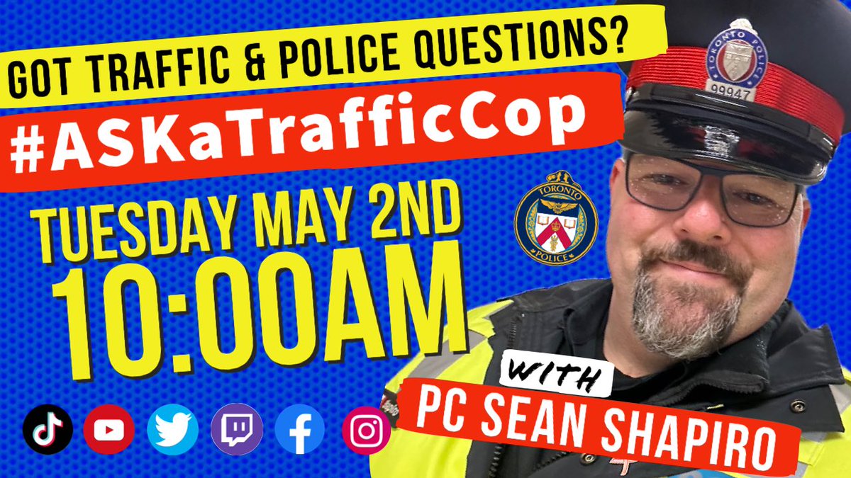 VoiceoverCop's tweet photo. The Tuesday #ASKaTrafficCop #Livestream begins at 10am so prepare your #Traffic & #Police questions because we’re aiming to answer them. You can also head over to https://t.co/spHySj4xd2 for our socials and useful links to to help you with #StuffAndThings. https://t.co/k2LuE7P3ol
