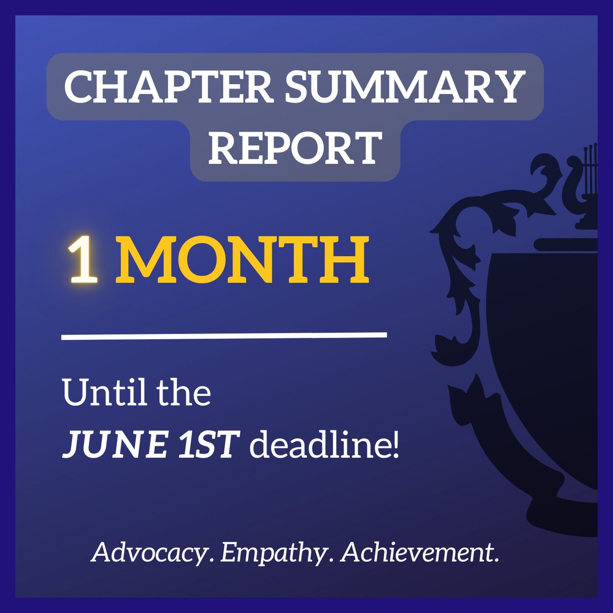 KKPsiWD's tweet photo. Brothers!

The deadline for the Chapter Summary Report is JUNE 1ST! Be sure to check in with your Chapter Presidents to make sure the report is on a steady path to on-time submission, or any of your officers!

Let's get a 100% on-time submission from the West before NatCon! https://t.co/x4F19ppKjD
