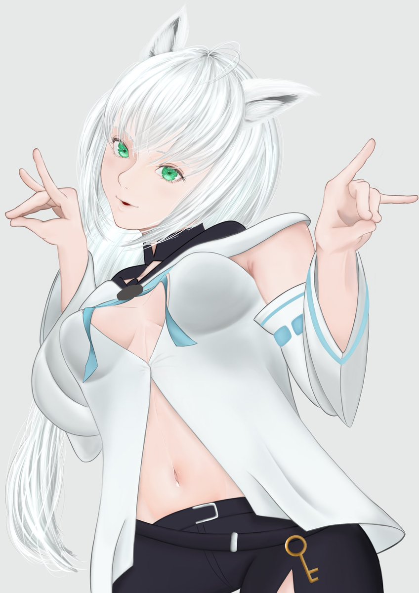 thanmako's tweet photo. 白上フブキ
#イラスト
#絵フブキ https://t.co/WvkBYI1o2s