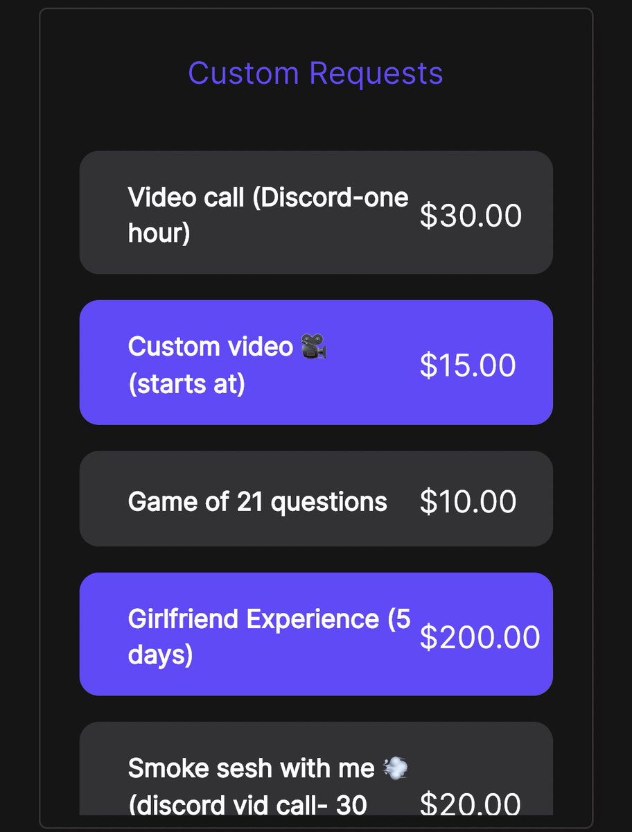 ItsHotMamaD's tweet photo. @fanhouse Having a customs request list is literally my favorite 🩵 https://t.co/2qHElKxxAL