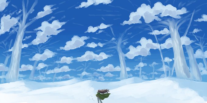 「足跡 冬」のTwitter画像/イラスト(新着)