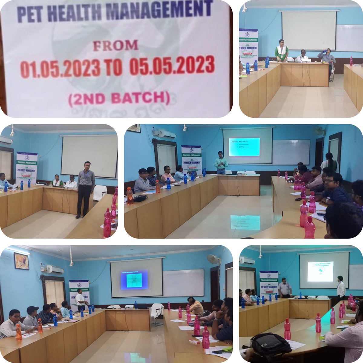 “Until one has loved an animal, part of one’s soul remains unawakened.”

Officers interacting with experts  regarding various aspects of Pet Health Management.
